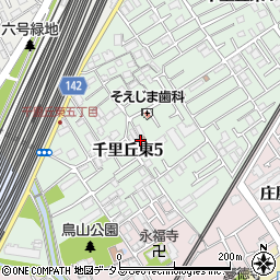 中内公民館周辺の地図