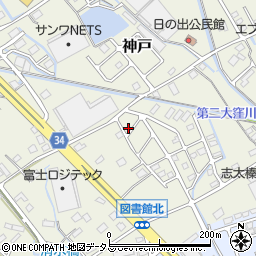 静岡県榛原郡吉田町神戸378-6周辺の地図