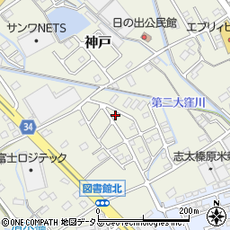 静岡県榛原郡吉田町神戸378-21周辺の地図