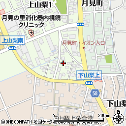 静岡県袋井市上山梨222周辺の地図