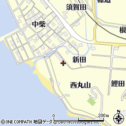 愛知県西尾市東幡豆町新田38-3周辺の地図