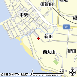 愛知県西尾市東幡豆町新田38-3周辺の地図