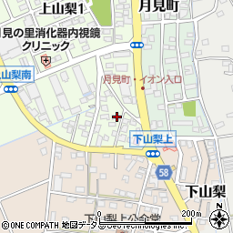 静岡県袋井市上山梨234周辺の地図