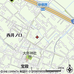 兵庫県加古川市東神吉町西井ノ口189周辺の地図