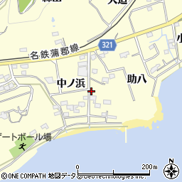 愛知県西尾市東幡豆町中ノ浜99周辺の地図