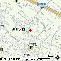 兵庫県加古川市東神吉町西井ノ口171周辺の地図