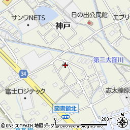 静岡県榛原郡吉田町神戸378-7周辺の地図