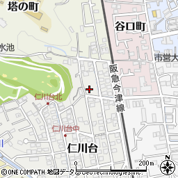 兵庫県宝塚市仁川台237周辺の地図