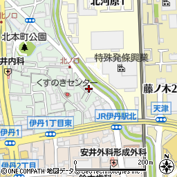 兵庫県伊丹市北本町1丁目262周辺の地図