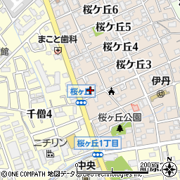 セブンイレブン伊丹桜ヶ丘３丁目店周辺の地図