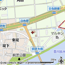 愛知県豊橋市日色野町新切周辺の地図