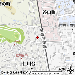 兵庫県宝塚市仁川台265周辺の地図