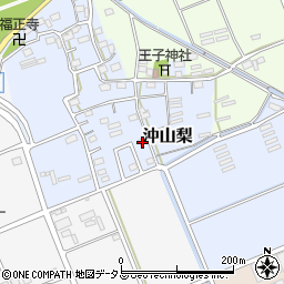 静岡県袋井市沖山梨136周辺の地図