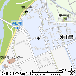 静岡県袋井市沖山梨86周辺の地図