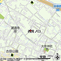 兵庫県加古川市東神吉町西井ノ口431周辺の地図