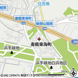 兵庫県姫路市飾磨区妻鹿東海町105周辺の地図