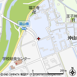 静岡県袋井市沖山梨78周辺の地図
