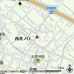 兵庫県加古川市東神吉町西井ノ口175周辺の地図