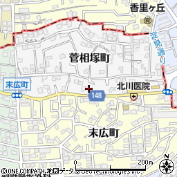 大阪府寝屋川市菅相塚町2周辺の地図