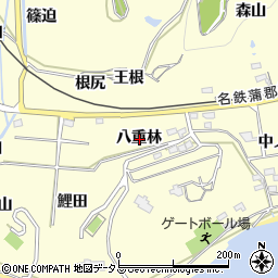 愛知県西尾市東幡豆町八重林周辺の地図