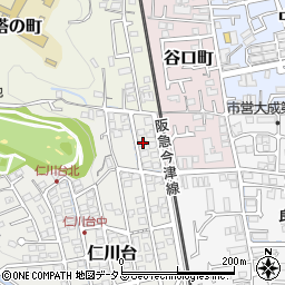 兵庫県宝塚市仁川台264周辺の地図