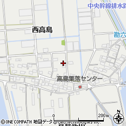 愛知県西尾市吉良町吉田西高島周辺の地図