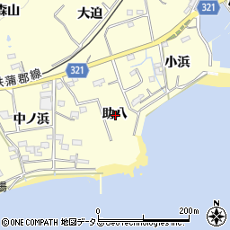 愛知県西尾市東幡豆町助八周辺の地図