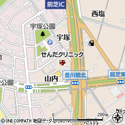 愛知県豊橋市前芝町山内41周辺の地図