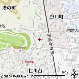 兵庫県宝塚市仁川台259周辺の地図