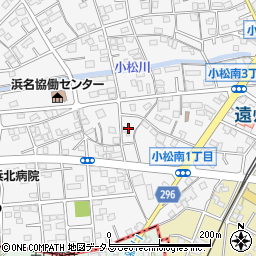 静岡県浜松市浜名区小松周辺の地図