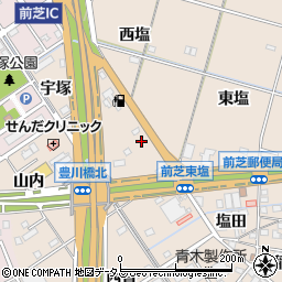 愛知県豊橋市前芝町山内6周辺の地図