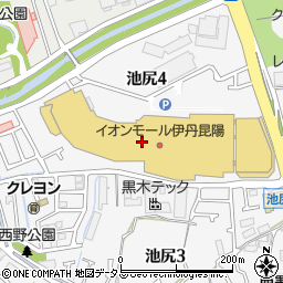 クーキイオンモール伊丹昆陽店周辺の地図