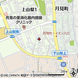 静岡県袋井市上山梨214-1周辺の地図