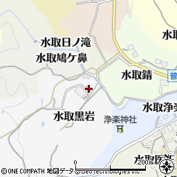 京都府京田辺市水取黒岩5周辺の地図