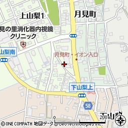 静岡県袋井市上山梨503周辺の地図