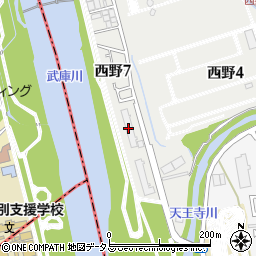 マイシティ武庫川レックスマンションＡ棟周辺の地図
