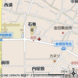 愛知県豊橋市石巻町奥屋敷8周辺の地図