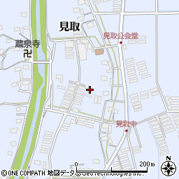 静岡県袋井市見取608-3周辺の地図