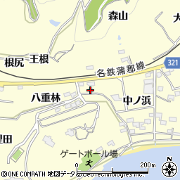 愛知県西尾市東幡豆町中ノ浜110周辺の地図
