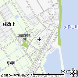 愛知県西尾市一色町松木島下汐田138周辺の地図