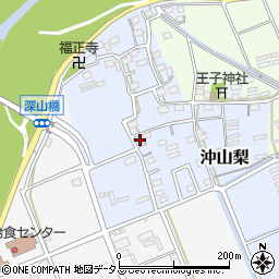 静岡県袋井市沖山梨156周辺の地図