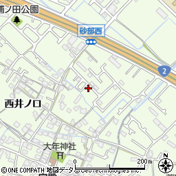 兵庫県加古川市東神吉町西井ノ口208-22周辺の地図