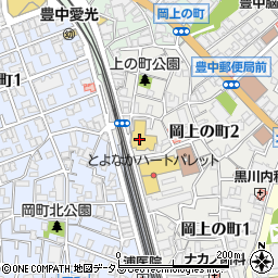 阪急オアシス豊中店周辺の地図