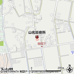 静岡県袋井市春岡588-1周辺の地図