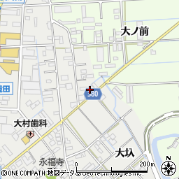 愛知県豊橋市下地町大圦13周辺の地図