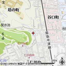 兵庫県宝塚市仁川台363周辺の地図