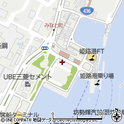 飾磨港第１駐車場周辺の地図