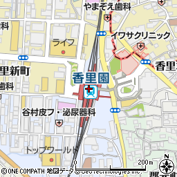みずほ銀行香里園駅 ＡＴＭ周辺の地図