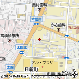 大阪府寝屋川市日新町21-7周辺の地図