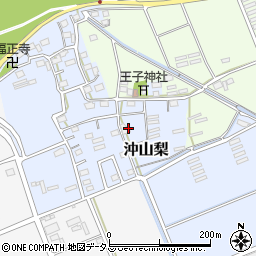 静岡県袋井市沖山梨194-1周辺の地図